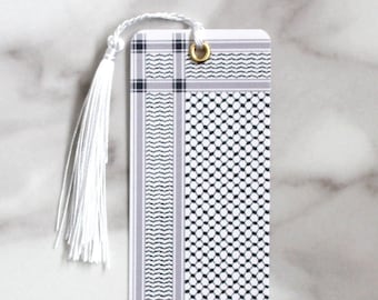 Keffiyeh Pattern Bookmark With A Tassle - Bookmark - كوفية