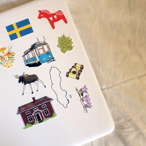 Sweden Sticker Bogen - Schwedische Aufkleber - Kulturerbe Aufkleber - Svenskt Klistermärkesset