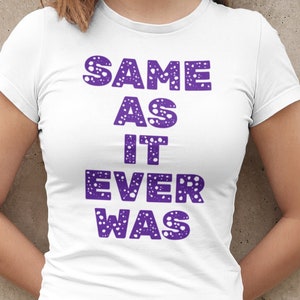 Talking Heads T-Shirt: David Byrne &#39;Same As It Ever Was&#39; Heavy Cotton Tee