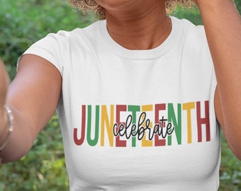 Juneteenth T-Shirt, Juneteenth Celebrate Black Freedom 1865 African American Women's, Men's Juneteenth Unisex Heavy Cotton Gift T-Shirt