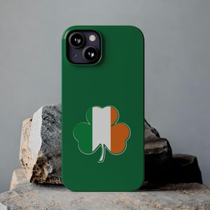 Irish Flag Shamrock iPhone Case: Slim Glossy Design