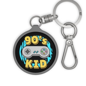 90's Kid Gamers Keychain, Nineties Kid Gamers Keyring, Nineties Game Controller, Funny 1990's Kids Keyring, 90's Video Game Lovers Keychain