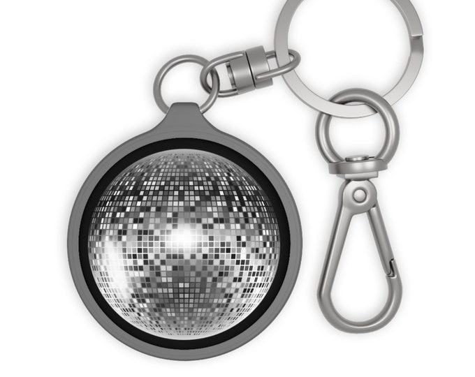 Disco Ball Gift Keychain, 70's 80's Disco Music Keyring, Disco Party Keyring, Unique Disco Ball Keyring, 70's 80's Disco Craze Gift Keychain