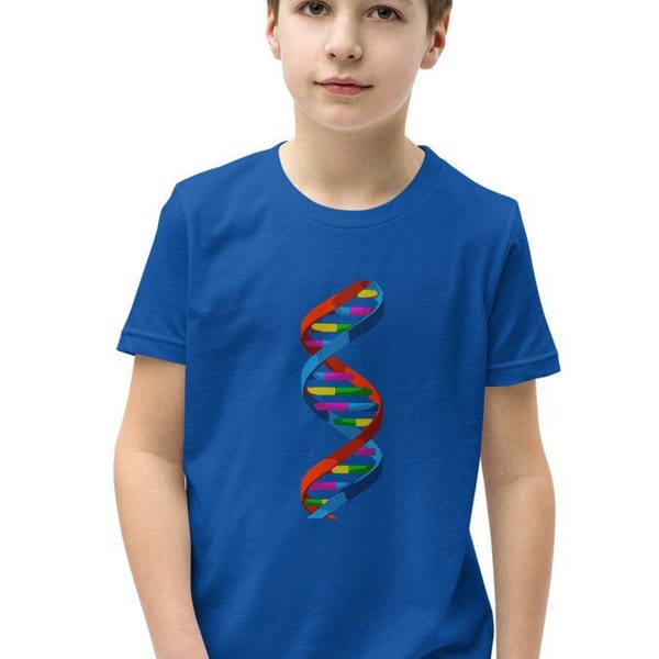 Sheldon Kinder T-Shirts - Sheldon Cooper Genius DNA-Double-Helix Big Bang Fans Jugend Größen Kurzarm Geschenk T-Shirt