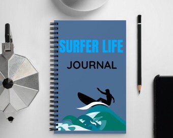 Surfer Life Journal: Spiralblock für Surfer