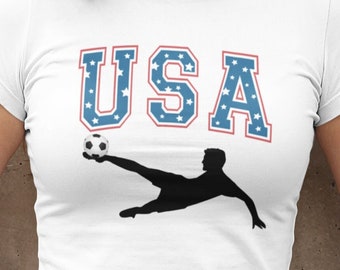 USA Soccer Fans Shirt, USA Summer 2026 Sports Games, Team America Soccer T-Shirt, Men's, Women's Cotton Usa Soccer Team Fans Gift T-Shirt