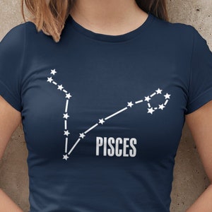 Pisces Constellation, Zodiac Stars Constellation, Pisces Shirt, Men&#39;s, Women&#39;s, February - March B-Days, Astronomy, Astrology Gift T-Shirt