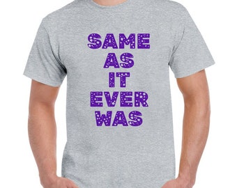 トーキング・ヘッズ Tシャツ：デヴィッド・バーン「Same As It Ever