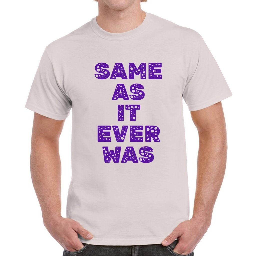 トーキング・ヘッズ Tシャツ：デヴィッド・バーン「Same As It Ever