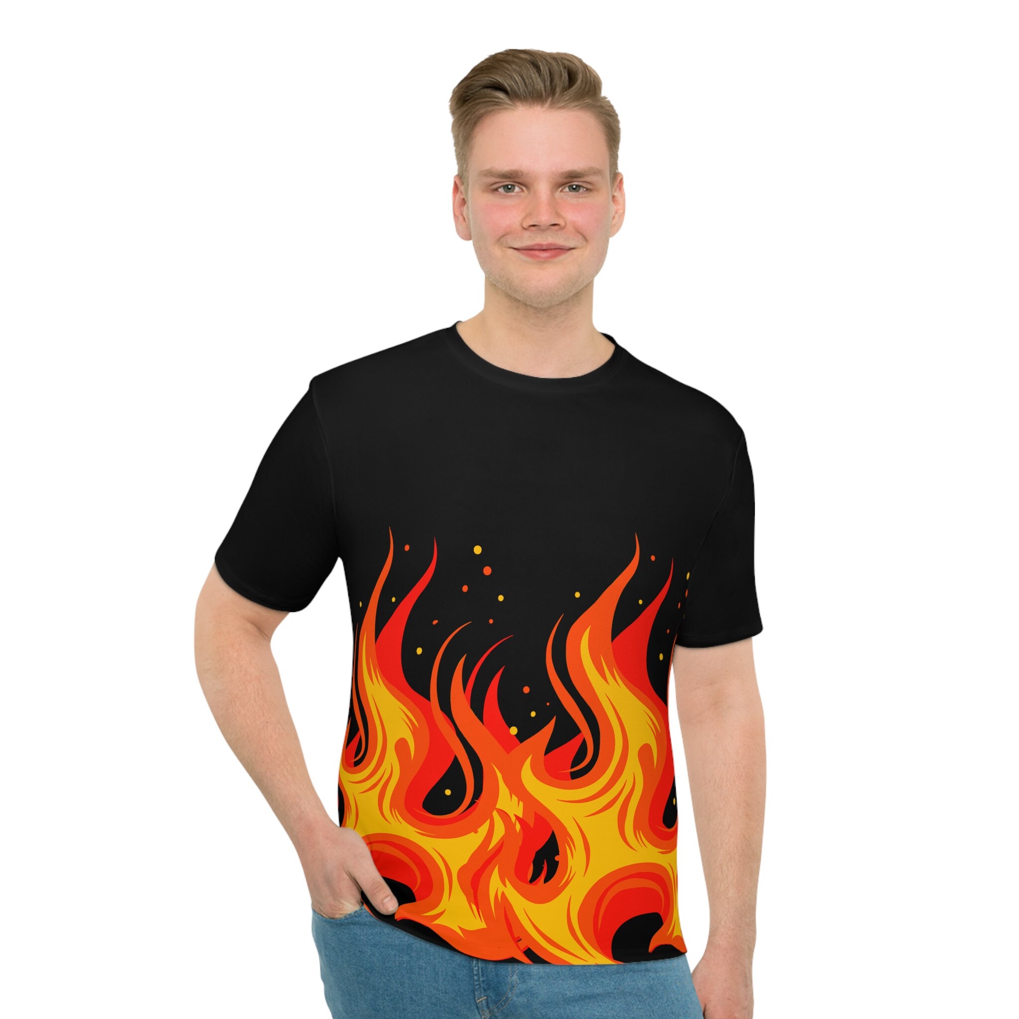 Flames Graphic T-shirt: Men