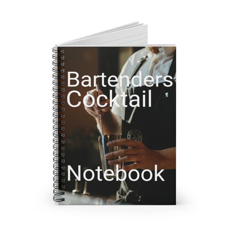 Bartender Notebook Bartender Cocktail Notebook: Spiral Bound, Ruled Pages - Etsy