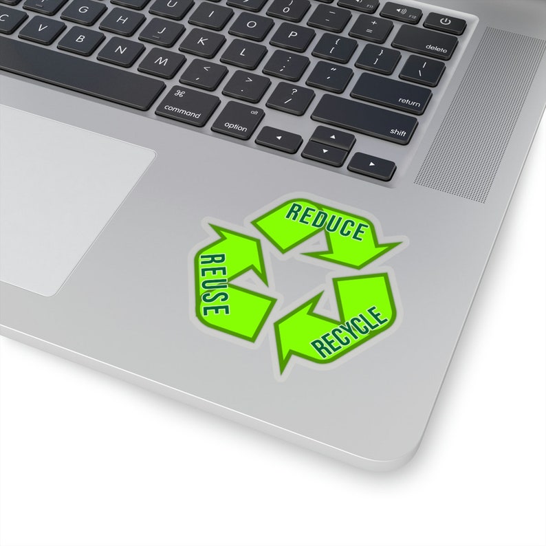 Earth Day Sticker: Reduce Reuse Recycle, Sustainable Living - Etsy