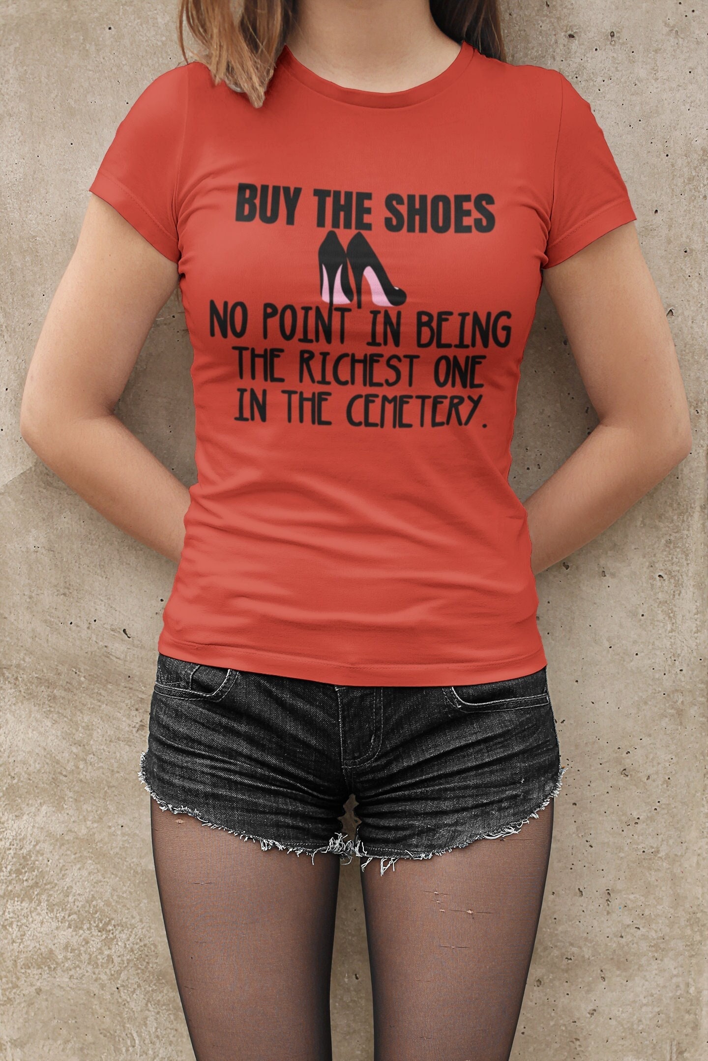 I’m selling one of my favorite shoes. Shoe Lover T-shirt: Funny Slogan Heavy Cotton Tee - Etsy main image 2