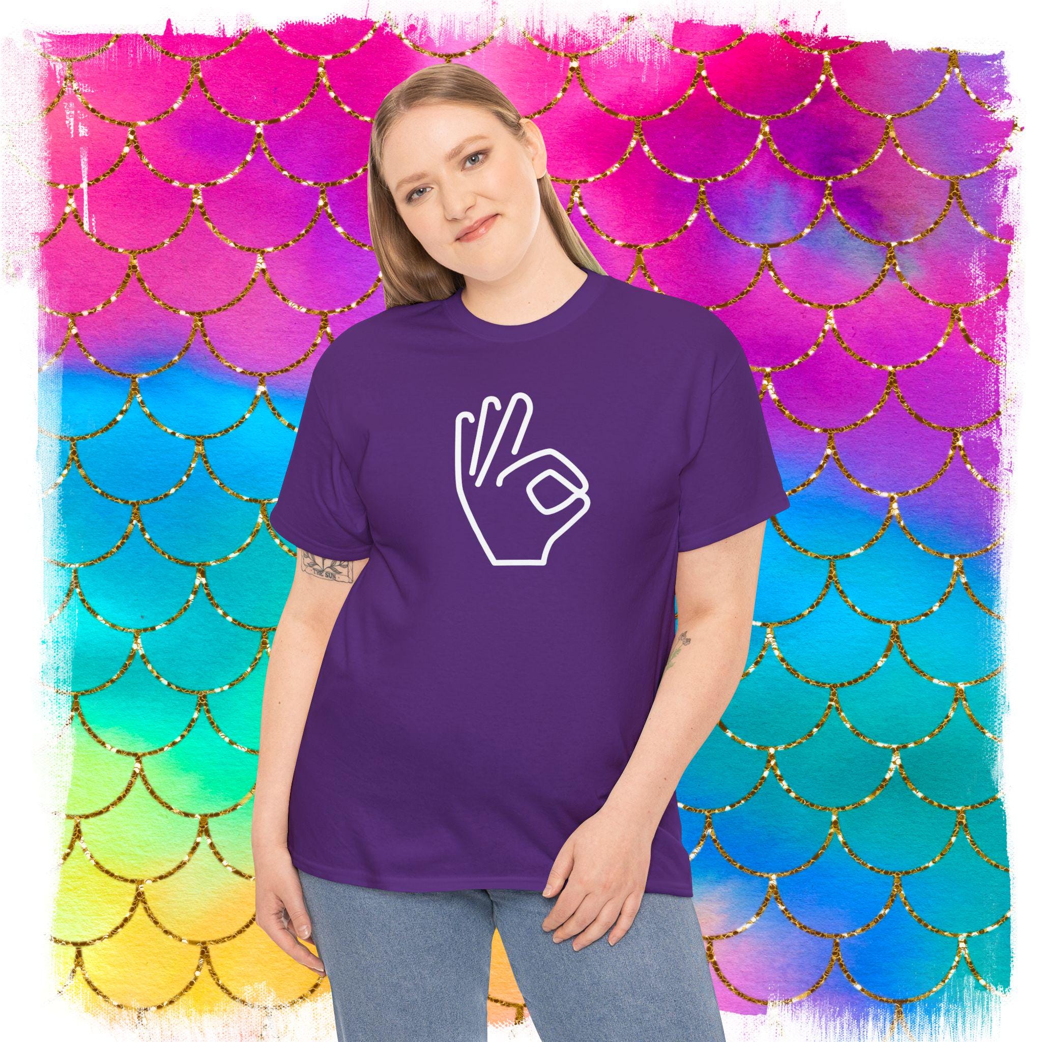 OK Hand Gesture T-shirt: Unisex Positive Vibes Tee - Etsy