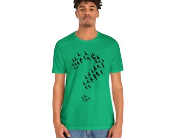 Bat Question Mark T-shirt: Sheldon Fuzzy Boots Corollary Gift