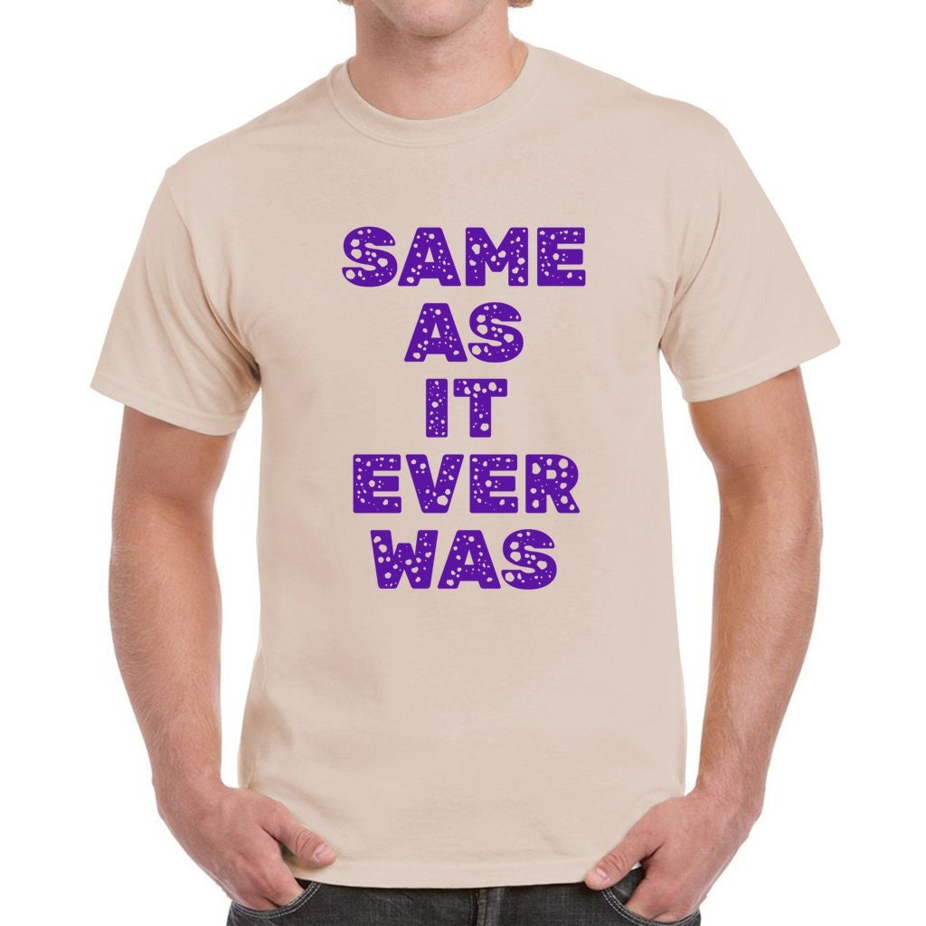 トーキング・ヘッズ Tシャツ：デヴィッド・バーン「Same As It Ever