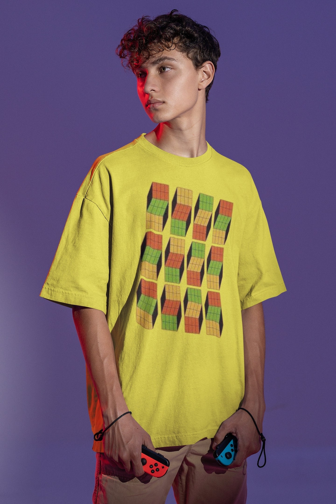 ミュージシャン Layered T-shirt \"little punk\" [Yellow] L ミュージシャン Layered T-shirt 