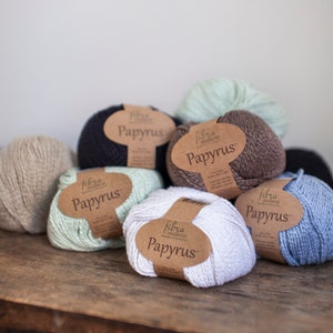 Knitting Yarn, Fibra Natura Papyrus, Cotton Silk Yarn, Sustainable Yarn, Natural Yarn, Organic Yarn, Summer Yarn, Crocet yarn, Wool Sale