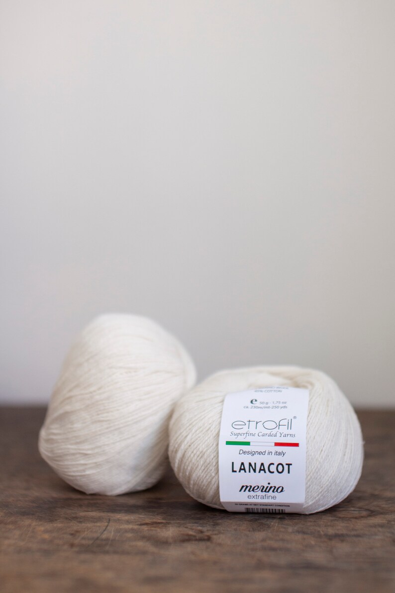 Etrofil Lanacot, Merino Wool, Cotton Merino, Organic Yarn, Knitting