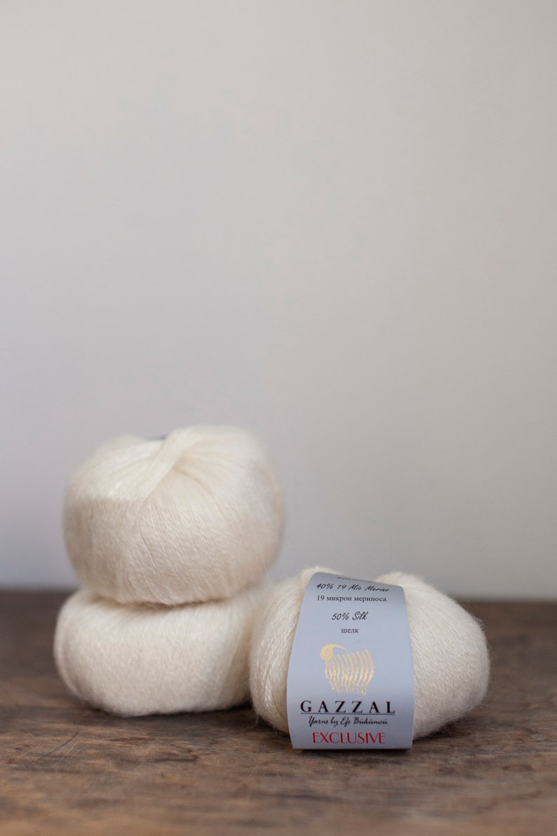 Gazzal Exclusive, Silk Yarn, Mohair Yarn, Soft Yarn, Sustainable Yarn