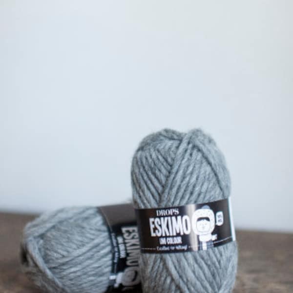 DROPS Eskimo, Chunky Wool Yarn, Winter Yarn, Crochet Yarn, Sustainable Yarn, Knitting Yarn, Big Yarn, Bulky Yarn, Wholesale