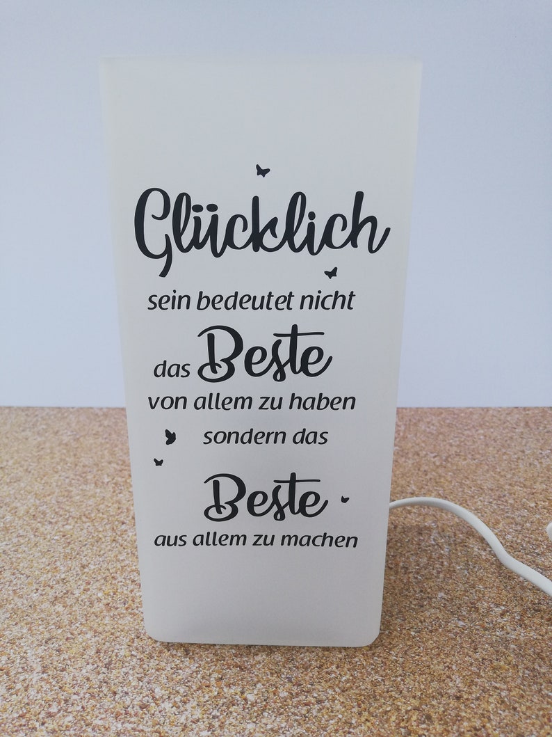 Lampe mit Spruch Beleuchtung Nachtlicht Etsy