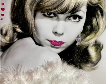 Nancy Sinatra Rhinestone, Gemstone, Glitter, Feather Wall Art