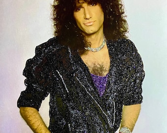 KISS Bruce Kulick Animalize Collection Glitter, Rhinestone and Gem Art