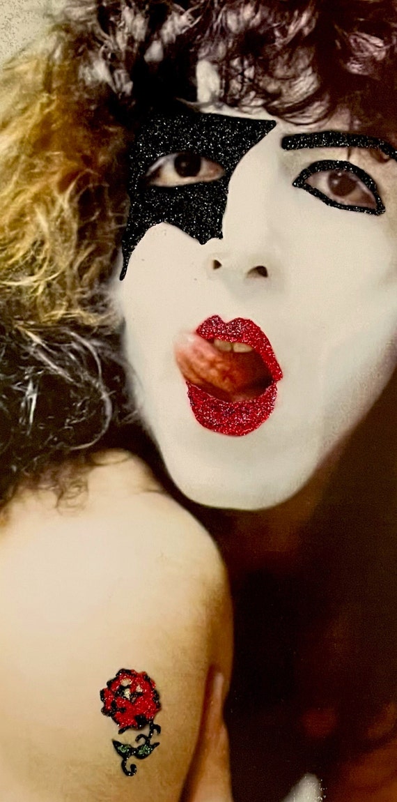 KISS Paul Stanley Rhinestone and Glitter Wall Art - Etsy 日本