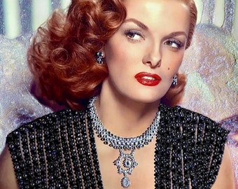 Jane Russell Rhinestone, Gemstone and Glitter Art