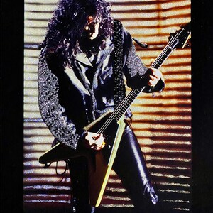 KISS Bruce Kulick Unholy Glitter Wall Art image 1