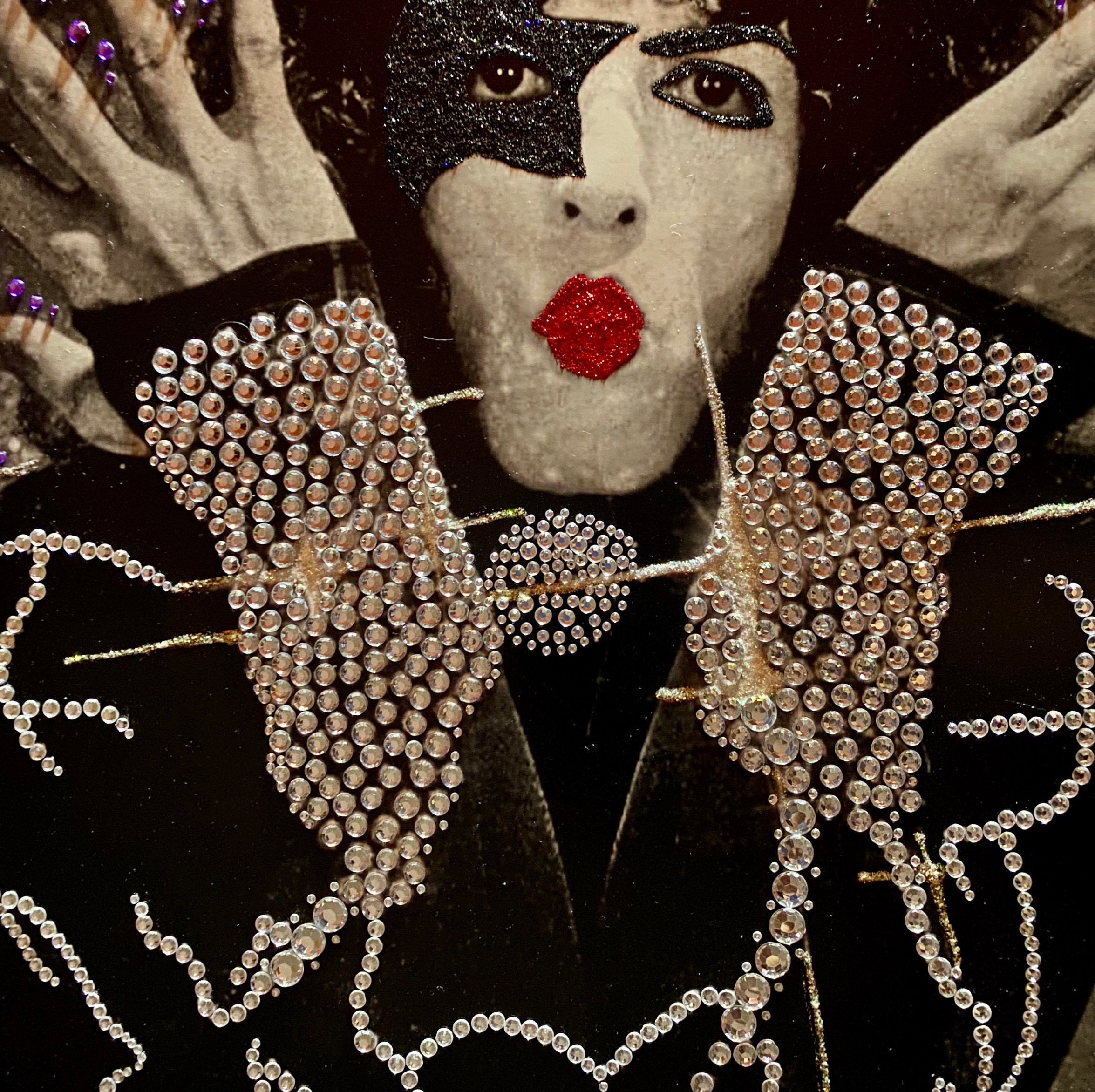 KISS Paul Stanley Rhinestone, Gemstone, Glitter Wall Art - Etsy