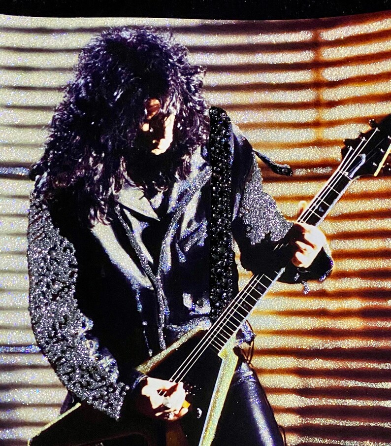 KISS Bruce Kulick Unholy Glitter Wall Art image 2