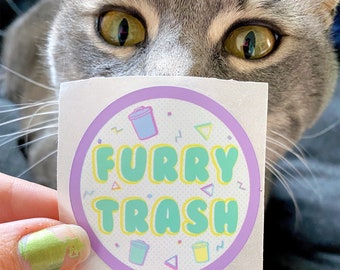 Furry Trash 3" Sticker