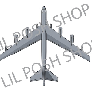 B-52 Stratofortress-Digital File for Personal Projects | EPS, PNG, Jpeg| Instant Download