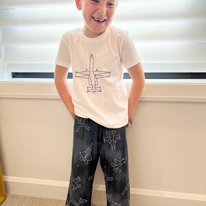 Starry Jet Night-Fighter Jets in the Sky- Youth Short Sleeve Tee (Youth Small-XLarge) Choose Your Fighter Jet