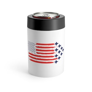 Choose your Aircraft Fighter Jets and Flag Stainless Steel Can Holder