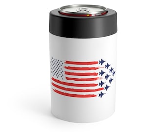 Choose your Aircraft Fighter Jets and Flag Stainless Steel Can Holder