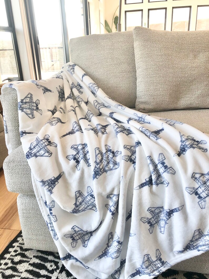 F15E Fighter Jet Plush Velvet Blanket/throw Etsy