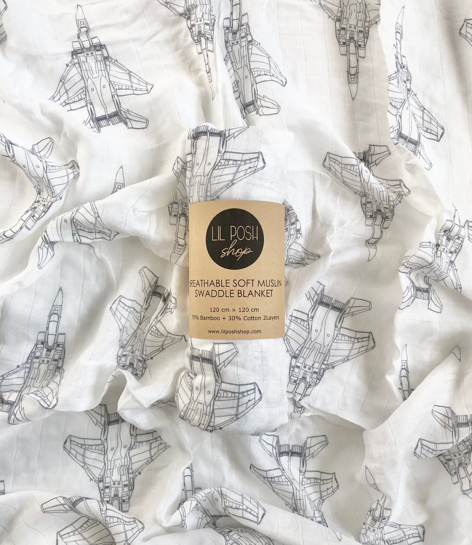 Jet Baby Blanket Etsy