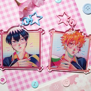 Colorful Epoxy Acrylic Keychain/ 3 Inch Glossy Double-Sided Keychain