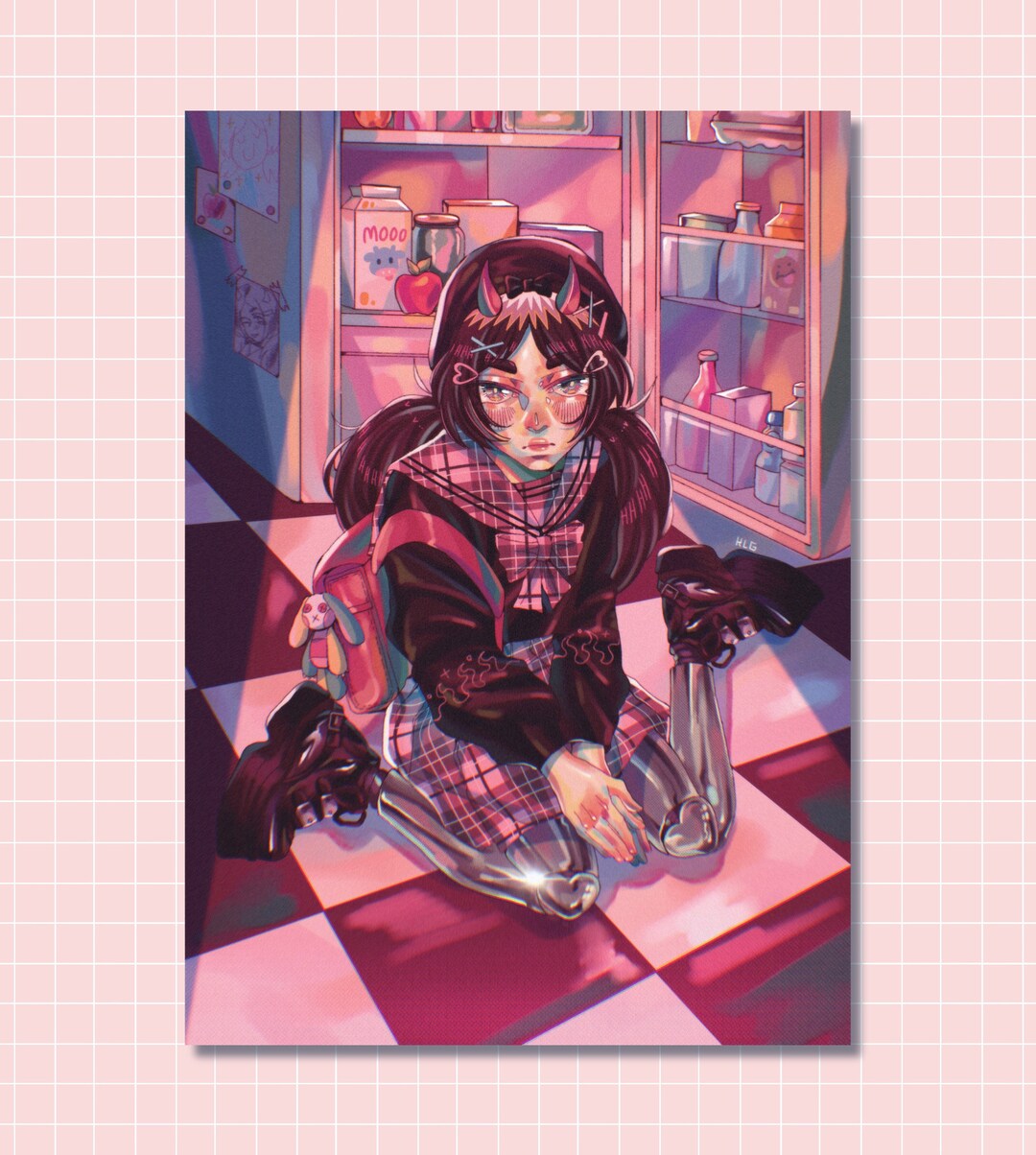 Kawaii Glossy and Colorful 11.6 X 8.25 Inch Cardstock Print/ Etsy