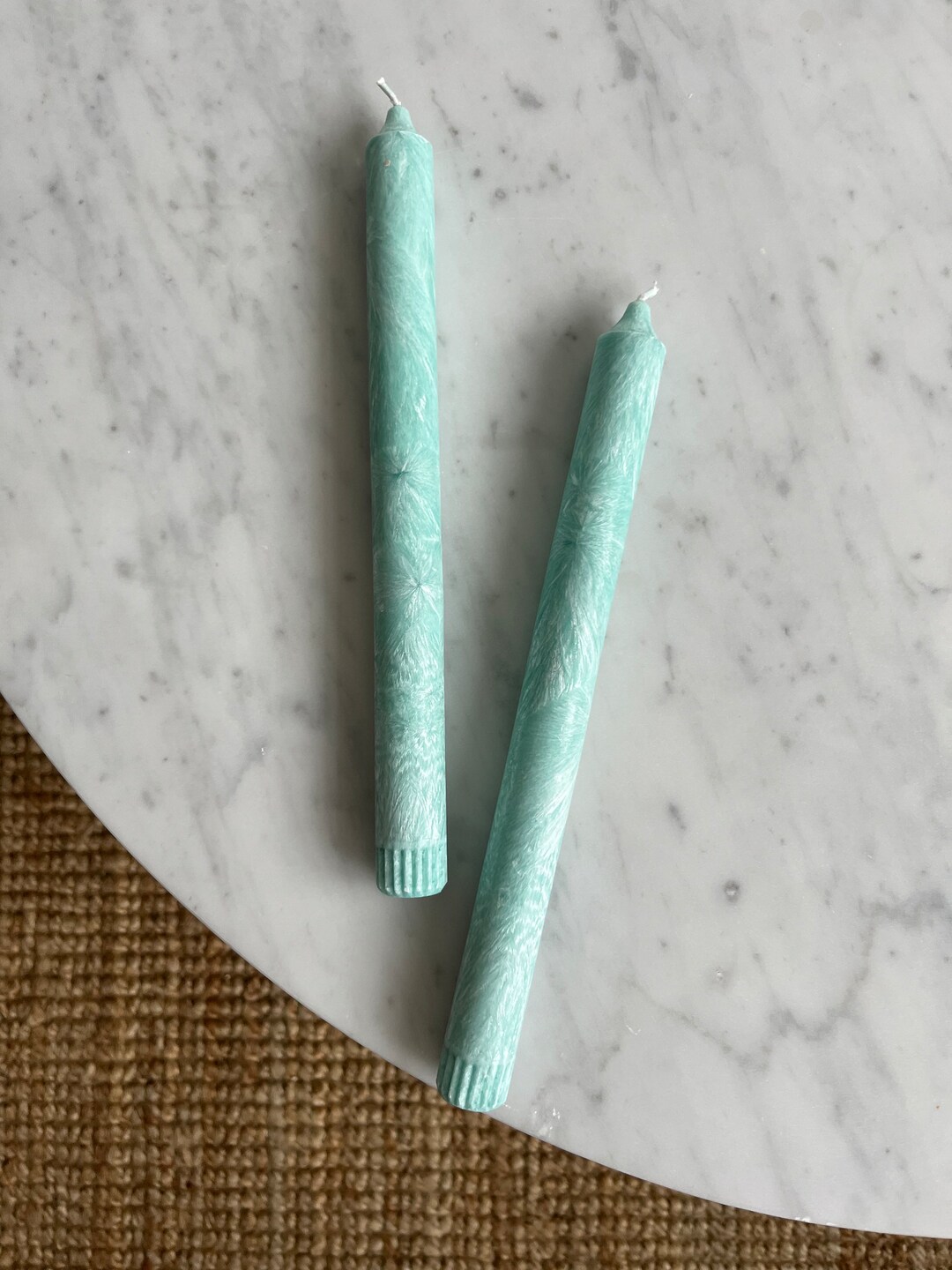 Blue Dinner Candles Table Candles Handmade Candles Taper Candles Azure