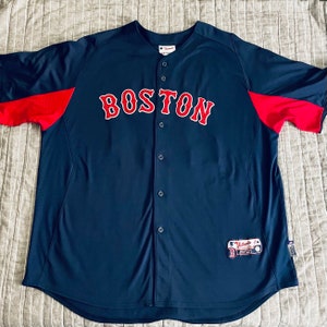 Majestic Coco Crisp Boston Red Sox Jersey T Shirt MLB Baseball Blue Size M