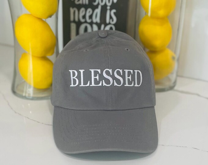 Christian Blessed Dad Hat Jesus Hat Religious Ball Cap