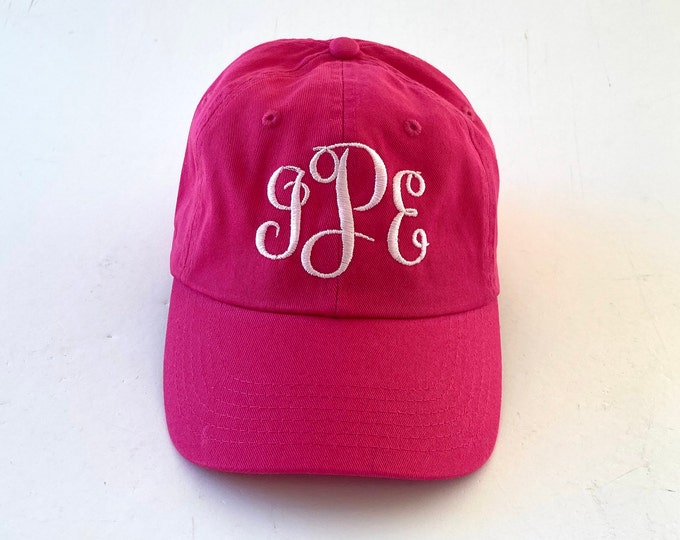 Custom Hat Monogrammed Initial Hat Embroidered Hat Dad Hat Women's Baseball Cap Man Hat Personalized Sorority Embroidered Cap Custom Hat
