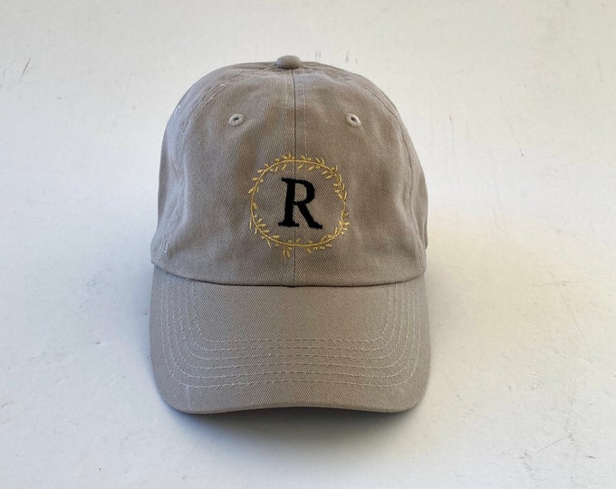 Custom Hat Initial Hat Embroidered Hat Dad Hat Women's Baseball Cap Man Hat Personalized Sorority Embroidered Cap Custom Hat