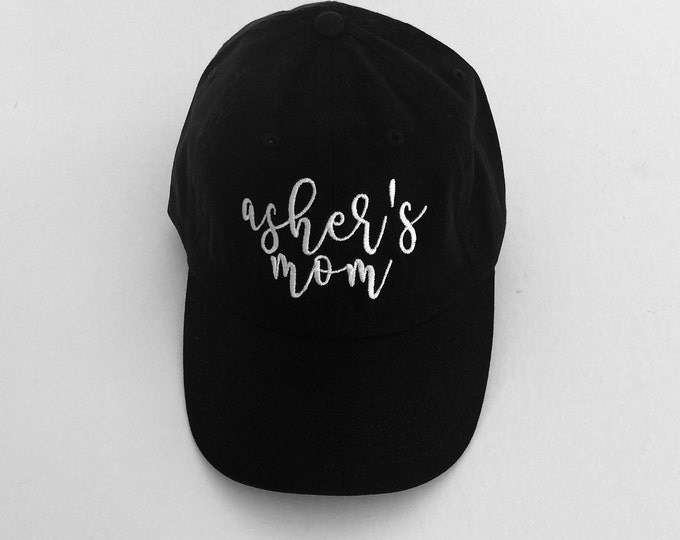 Personalized Mom Hat Embroidered Hat Dad Hat Women's Baseball Cap Man Hat Personalized Embroidered Cap Custom Hat Unisex Ball Cap