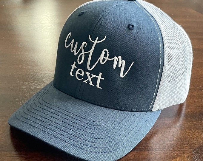 Custom Trucker Hats Personalized Mesh Hats Embroidered Trucker Caps Custom Printed Trucker Hats Personalized Trucker Hat Designs