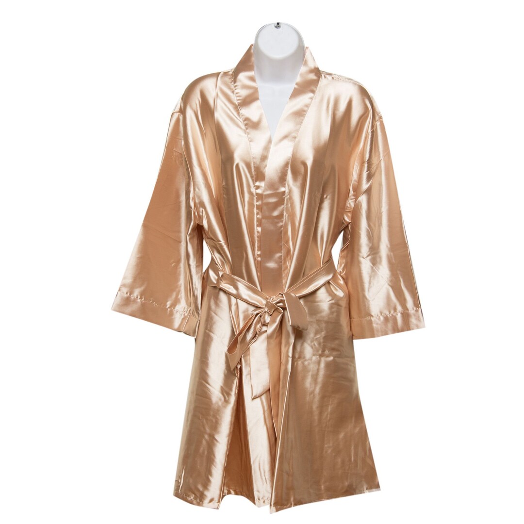 SALE Champagne Kimono Satin Robes for Women Satin Robes for Bridesmaids